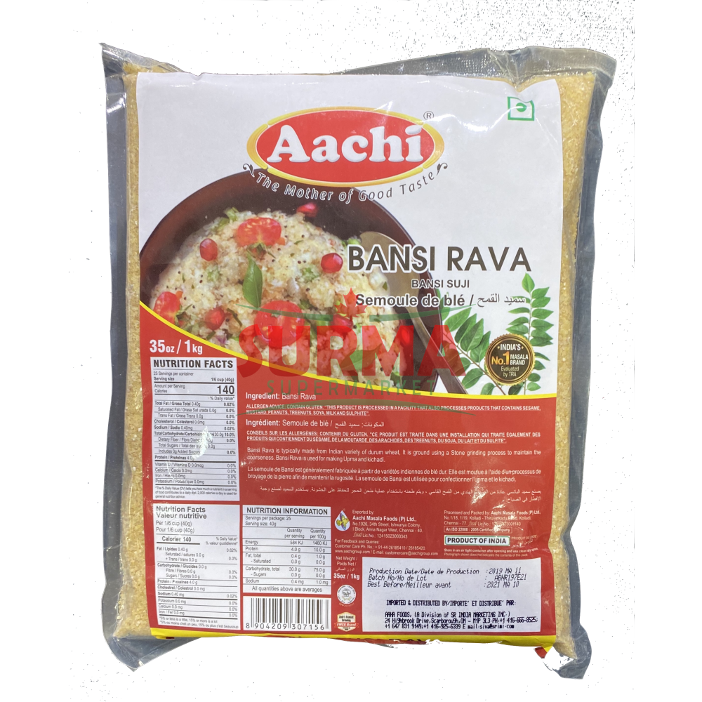 Aachi Bansi Rava 1Kg Suji