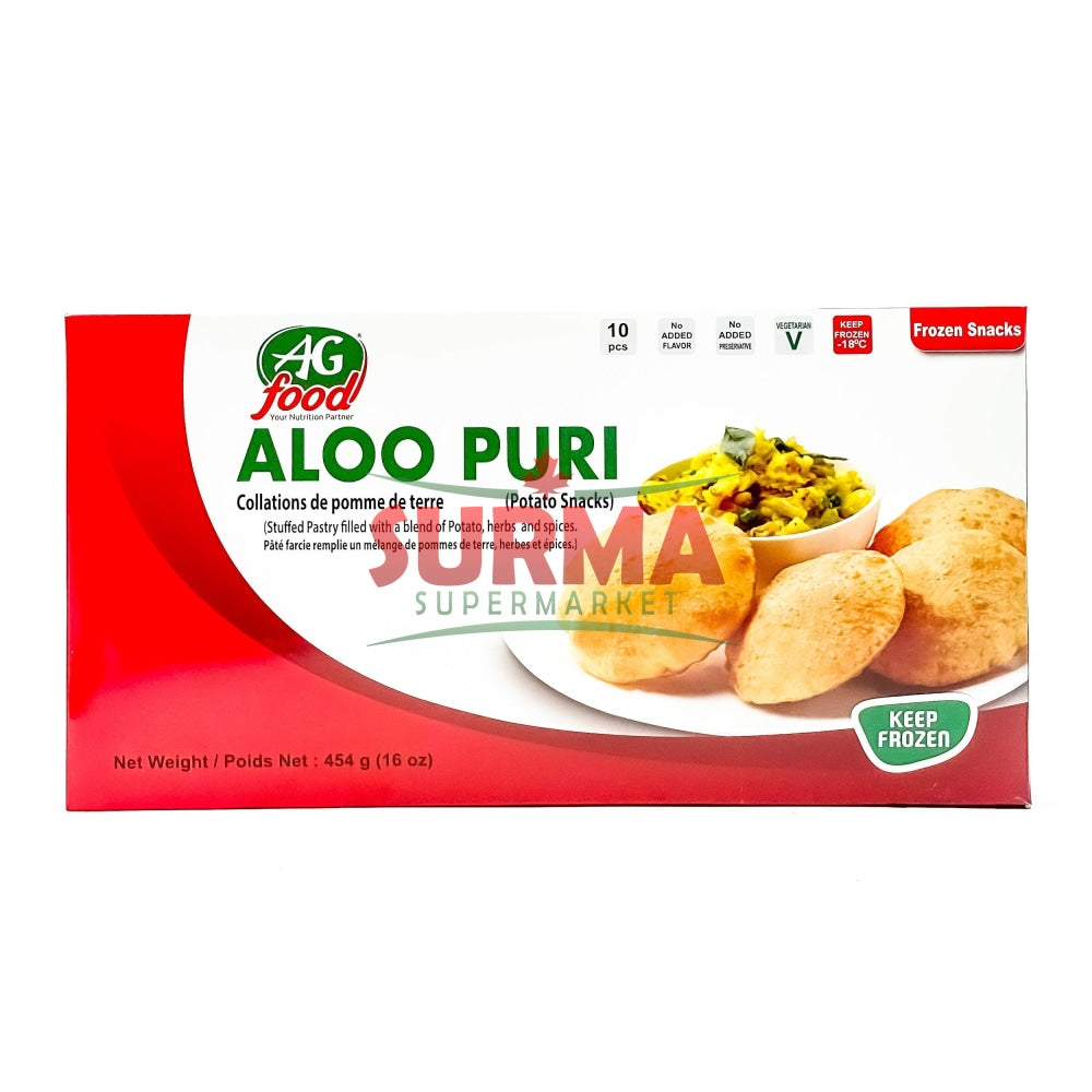 Ag Food Aloo Puri 10 Pack Frozen Baked