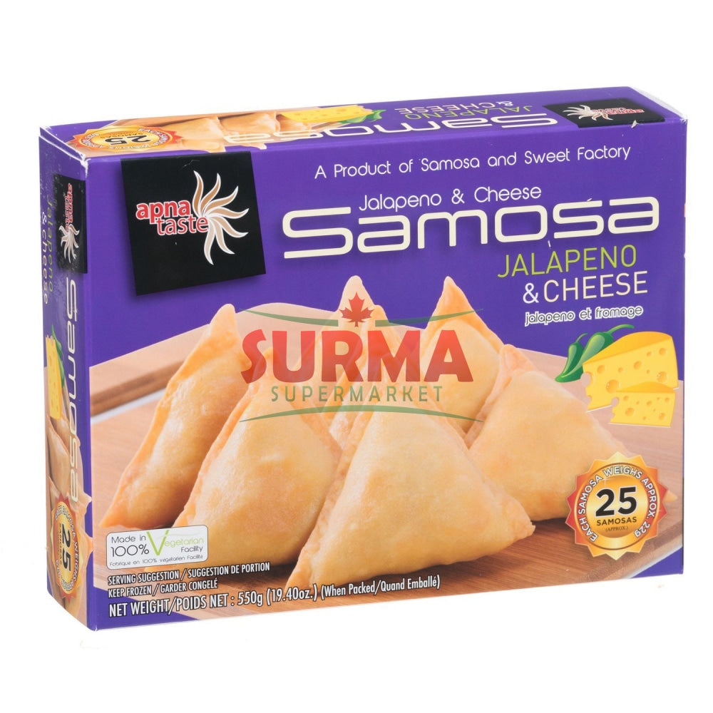 Apna Taste Jalapeno Cheese Samosa Frozen Baked