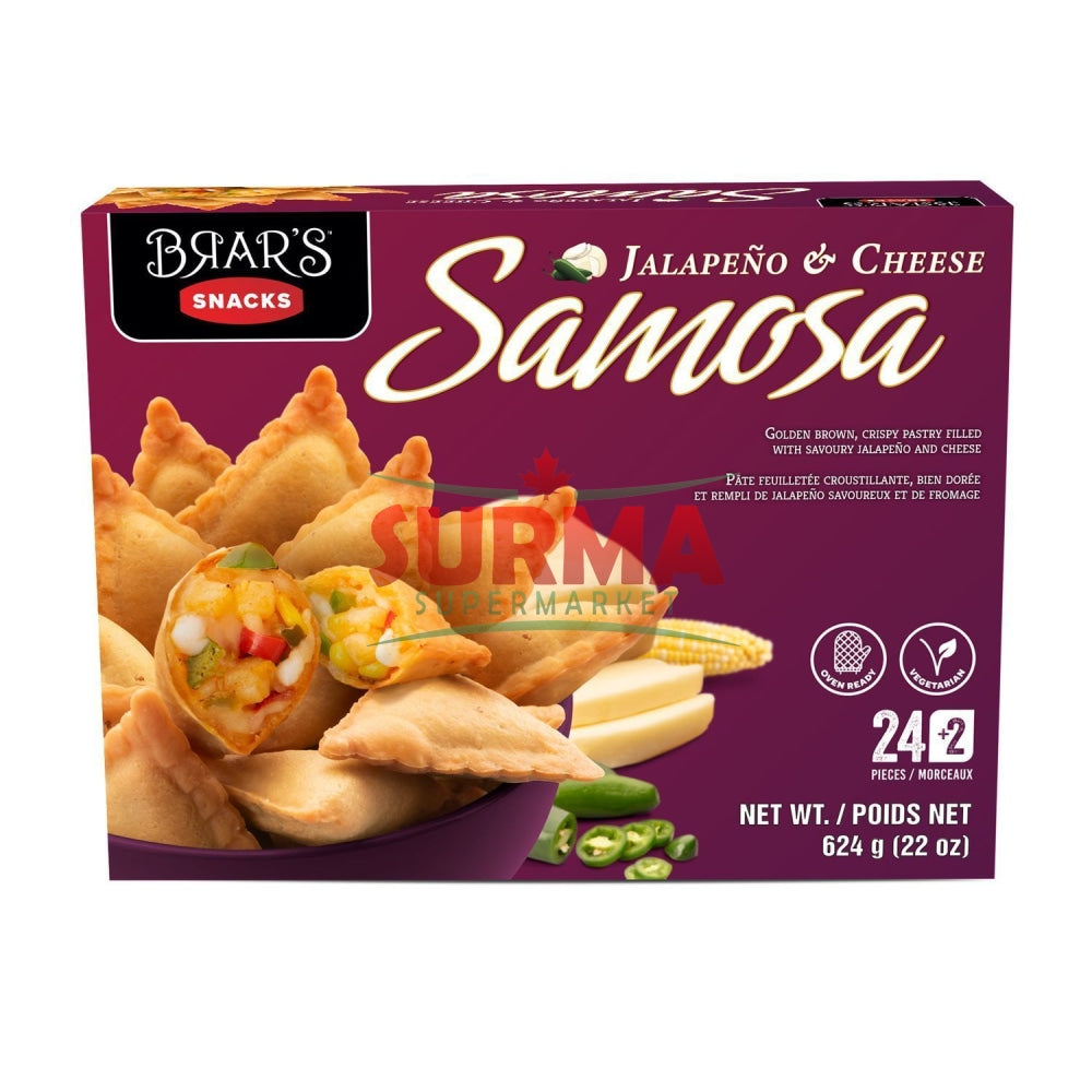 Brars Jalapeno & Cheese Samosa Frozen Baked