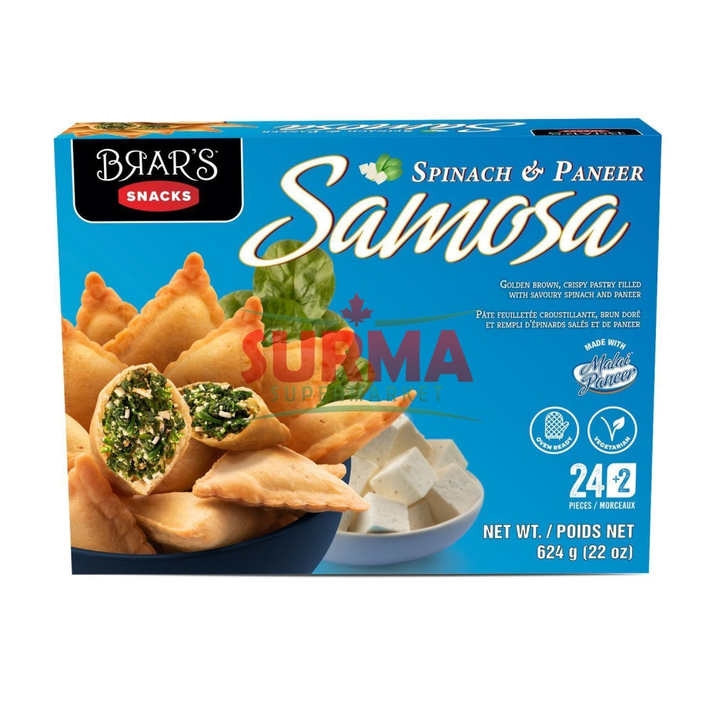Brars Spinach & Paneer Samosa Frozen Baked