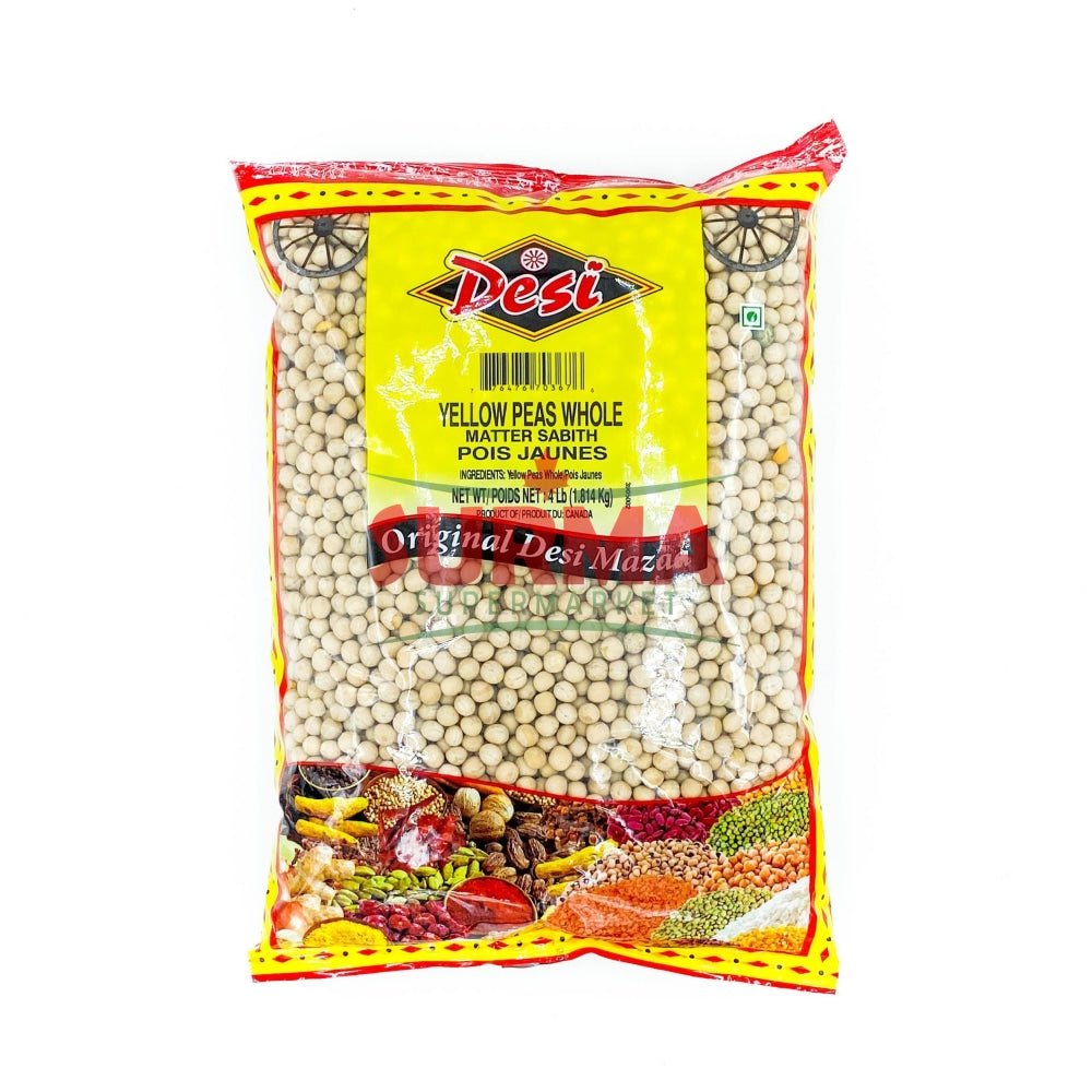 Desi Yellow Peas Whole 4 Lb