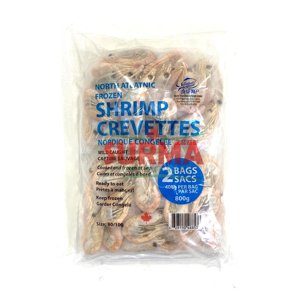 Frozen Cooked Shrimp North Atlantic Wild Caught 800G