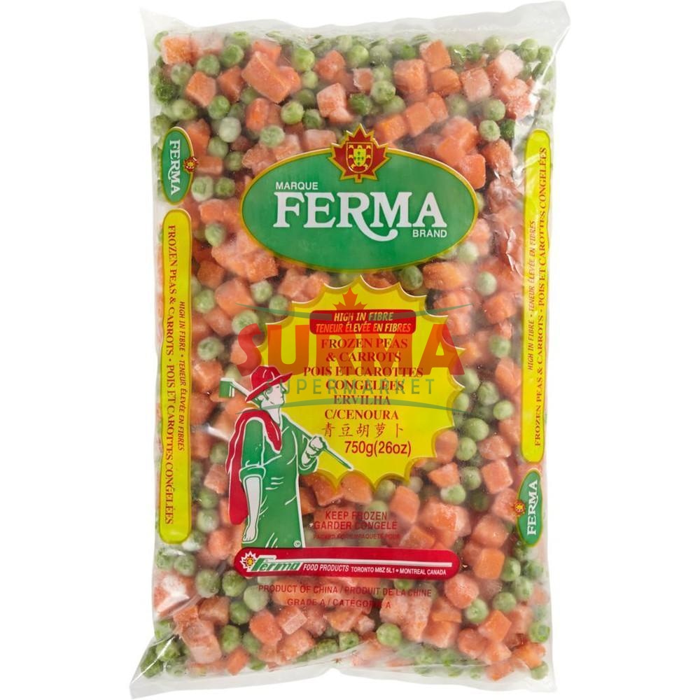 Frozen Peas & Carrots 750G Vegetable