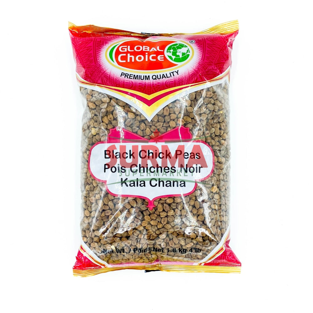 Global Choice Kala Chana Black Chick Peas 4 Lb