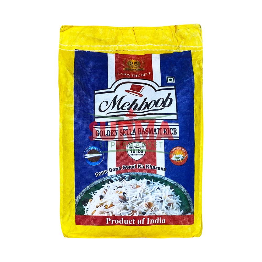 Mehboob Golden Sella Basmati Rice 10Lb