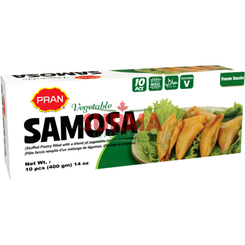 Pran Vegetable Samosa 10 Pc Frozen Baked