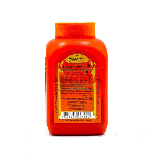 Preema Deep Orange Food Coloring 400G