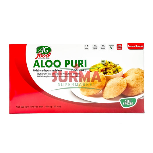 Ag Food Aloo Puri 10 Pack Frozen Baked