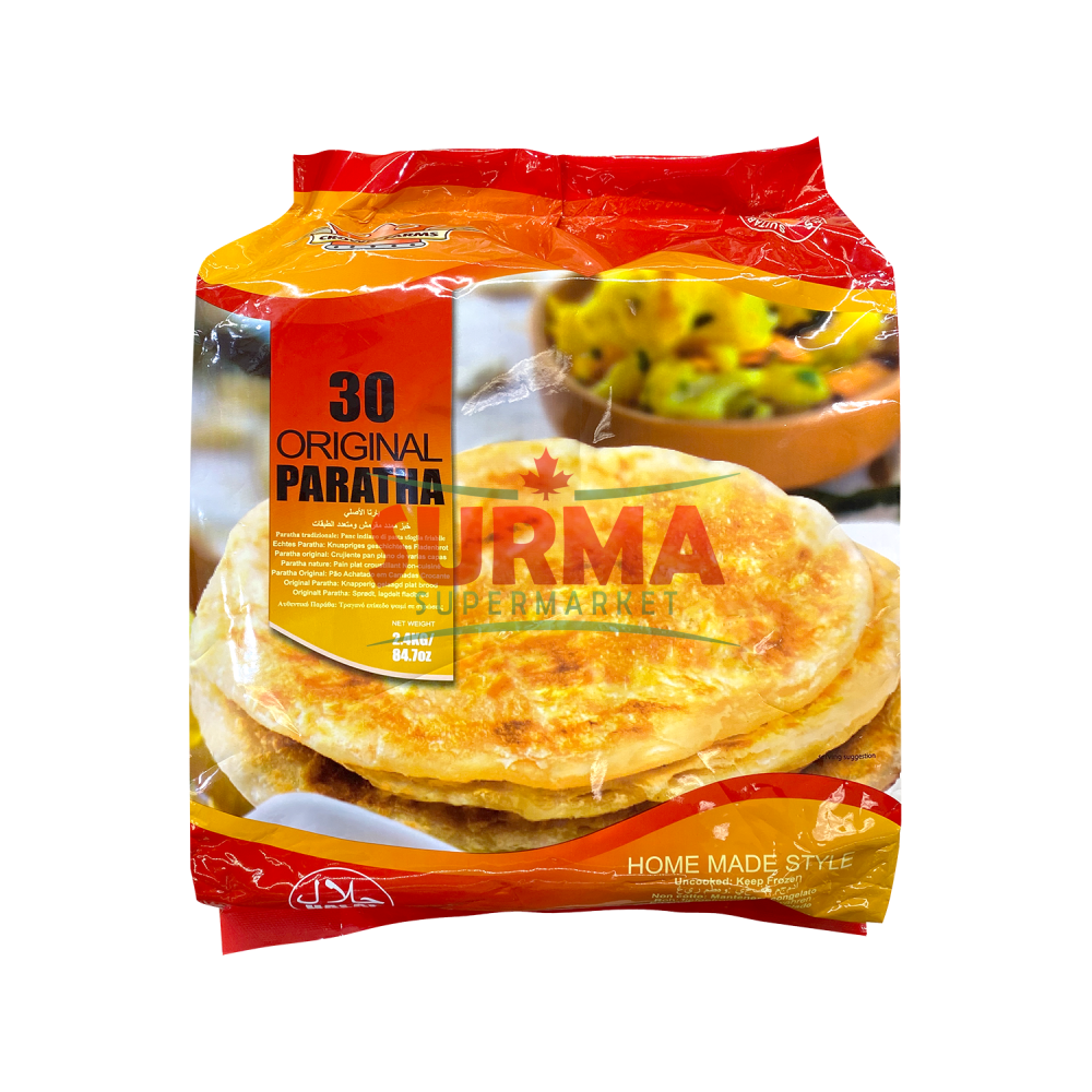 Crown Farms Plain Paratha 30 Pack