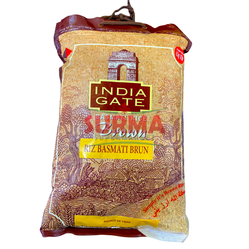 India Gate Brown Basmati Rice 10Lb