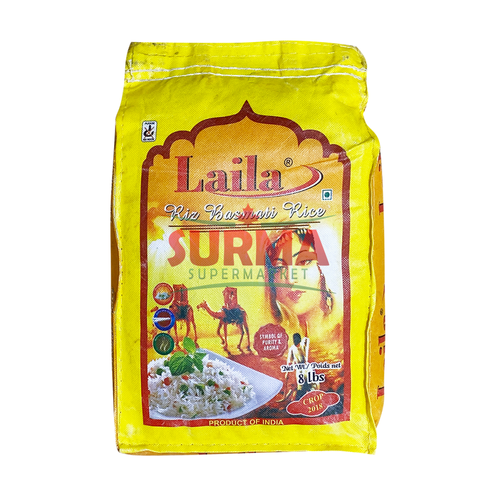 Laila Basmati Rice 8Lb