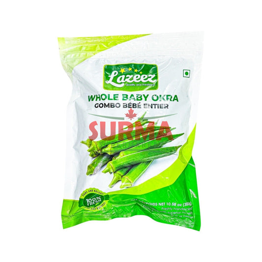 Lazeez Whole Baby Okra 300G Frozen Vegetable