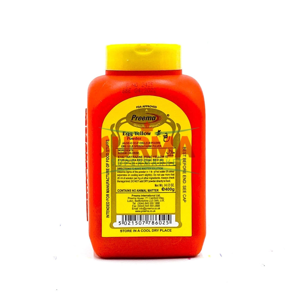 Preema Egg Yellow Food Coloring 400G