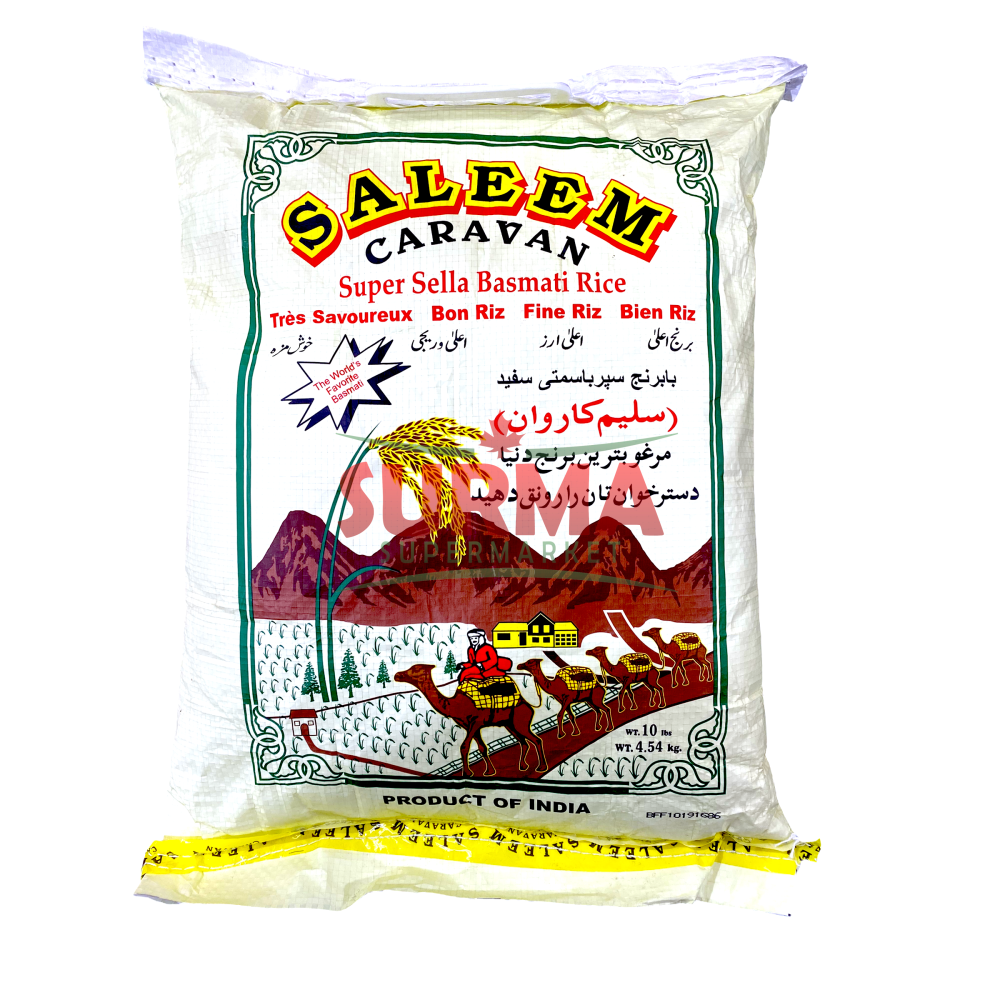 Saleem Caravan Super Sella Basmati Rice 10Lb