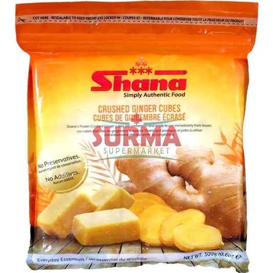 Shana Frozen Crushed Ginger Cubes 300G Vegetable