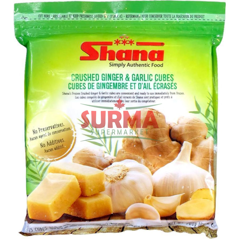 Shana Frozen Crushed Ginger & Garlic Cubes 300G Vegetable