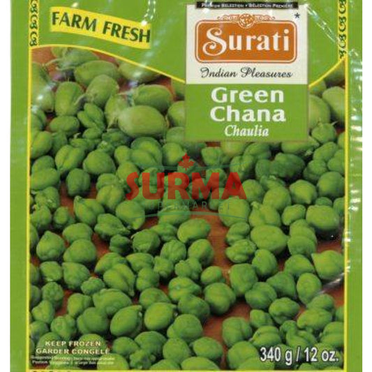 Surati Frozen Green Chana 340G Vegetable