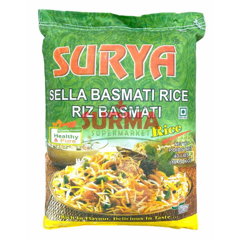 Surya Sella Basmati Rice 40Lb