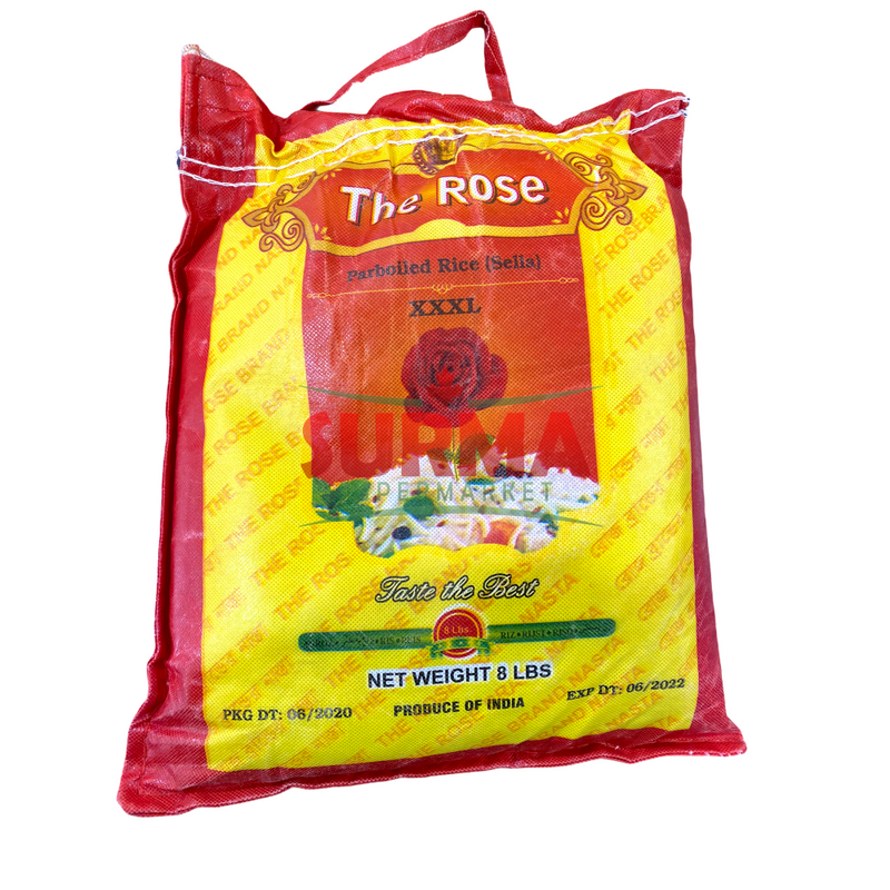 The Rose Parboiled Sella Rice 8Lb