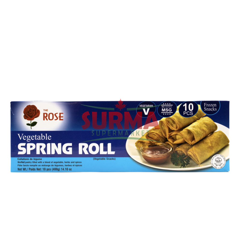 The Rose Vegetable Spring Roll 10Pc Frozen Rolls