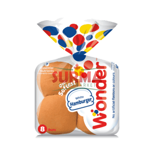 Wonder Hamburger Buns 8 Pack 400G Bun