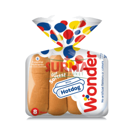 Wonder Hot Dog Buns 8 Pack 400G Bun