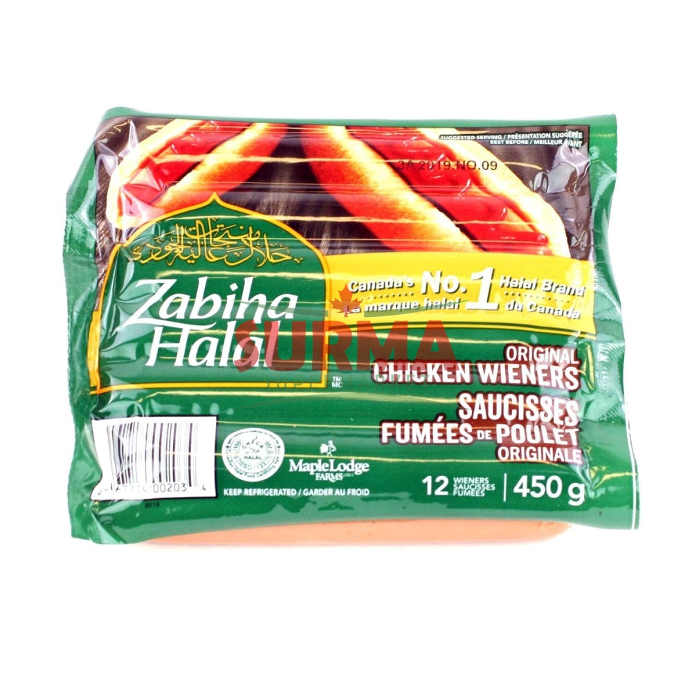 Zabiha Halal Original Chicken Weiners 400G Processed Meat