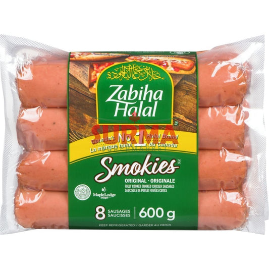 Zabiha Halal Smokies Chicken Weiners 600G Processed Meat